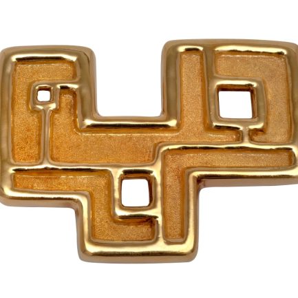 Burle Marx Geometric Gold Brooch