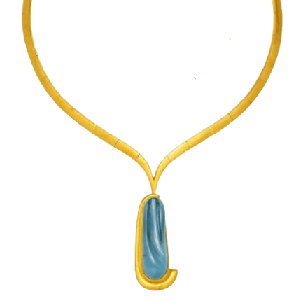 Burle Marx Aquamarine necklace