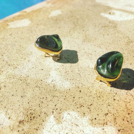 Burle Marx Green Tourmaline Earrings
