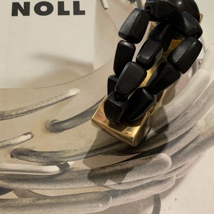 Catherine Noll Brass and Ebony Bracelet
