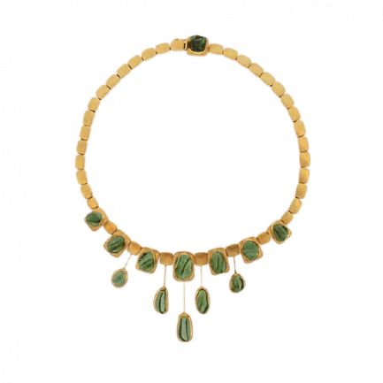 Burle Marx green tourmaline necklace