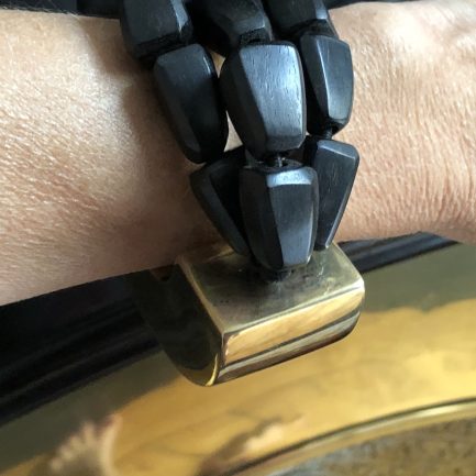 Catherine Noll Brass and Ebony Bracelet