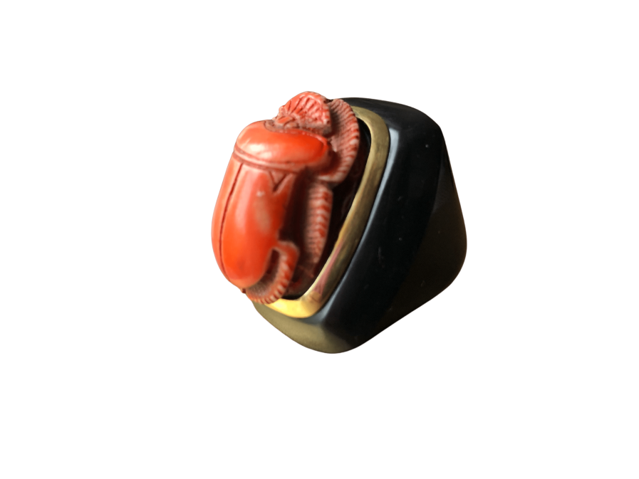 egyptian scarab ring