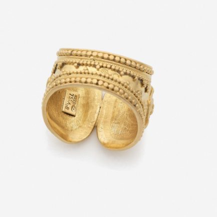 Engraved Gold Ring by Lalaounis